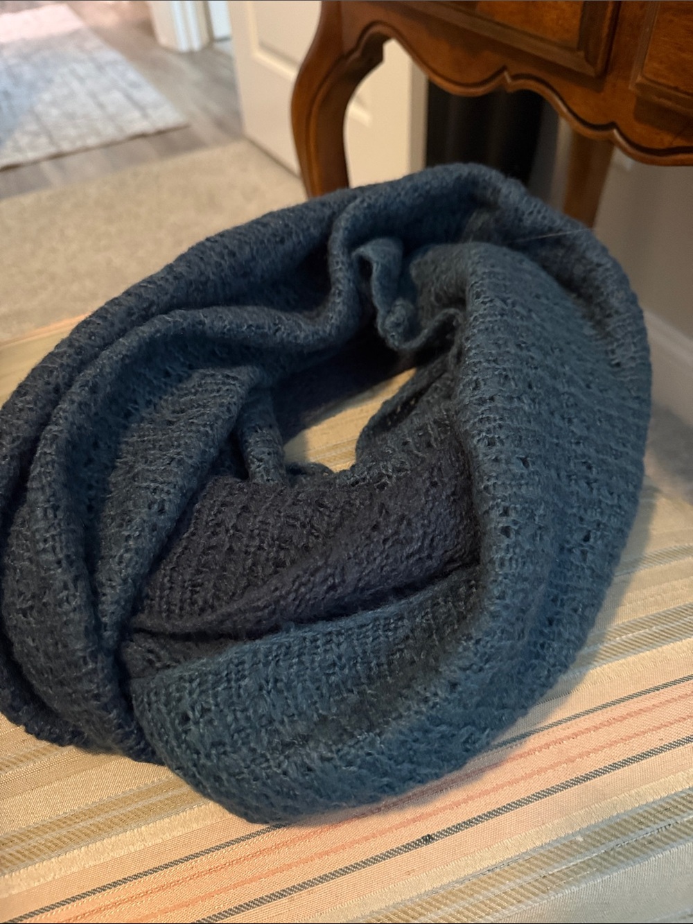 Pistil Blue Infinity Scarf Soft Knit Cozy Winter Accessory